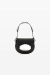 alexander wang dome small shoulder bag in smooth cow leather black