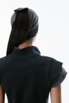 Alexander Wang washed navy/washed blue layered shrunken polo