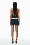 Alexander Wang navy deconstructed athletic mesh skort