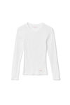 LONG-SLEEVE TEE IN RIBBED COTTON