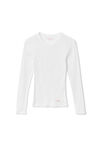 alexander wang 罗纹棉长袖 t 恤 white