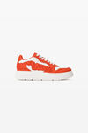 Alexander Wang white/red puff pebble sneaker in leather