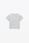 alexander wang essential 平纹针织布短袖 t 恤 light heather grey