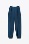 Alexander Wang vintage navy logo waistband pleated sweatpants