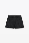 Alexander Wang black 棉质经典平角短裤