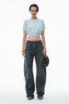 Alexander Wang ariel blue 罗纹毛衣 t 恤