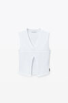Alexander Wang vintage white 双面 v 领背心上衣