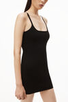 alexander wang 弹力粘胶纤维针织背心式连衣裙 black