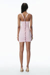 Alexander Wang pink chalk sheer ruched tank minidress