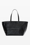 Punch Tote Bag in Crackle Patent Leather