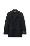 Alexander Wang black black wool mohair blazer dress