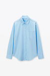 Alexander Wang chambray blue 棉质男友风衬衫