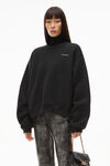 Alexander Wang black 密绒圆领衫