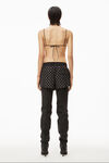 alexander wang hotfix marathon shorts in crinkle nylon black
