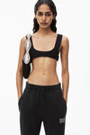 alexander wang 密绒运动裤 acid black