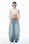 Alexander Wang vintage bleach blue 炸街级漂白蓝中腰牛仔裤