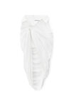 alexander wang 弹力棉不对称半身裙 white