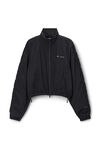 Alexander Wang black ruched track jacket