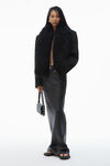 Alexander Wang black primal 纳帕羊皮五口袋铅笔半身裙
