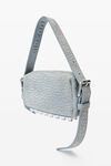 Alexander Wang blue ricco mini crossbody bag in nubuck leather