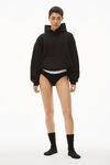 Alexander Wang black brief underwear in ribbed jersey
