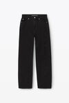 Alexander Wang washed black ez cut-out logo jeans