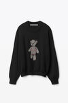 alexander wang 强缩羊毛水晶 beiress 套头衫 black