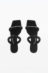alexander wang jessie nylon low sandal black