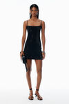 Alexander Wang black crystal hotfix minidress