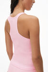 alexander wang 罗纹棉工字背心 light pink