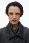 Alexander Wang black primal 羔羊皮中性外套