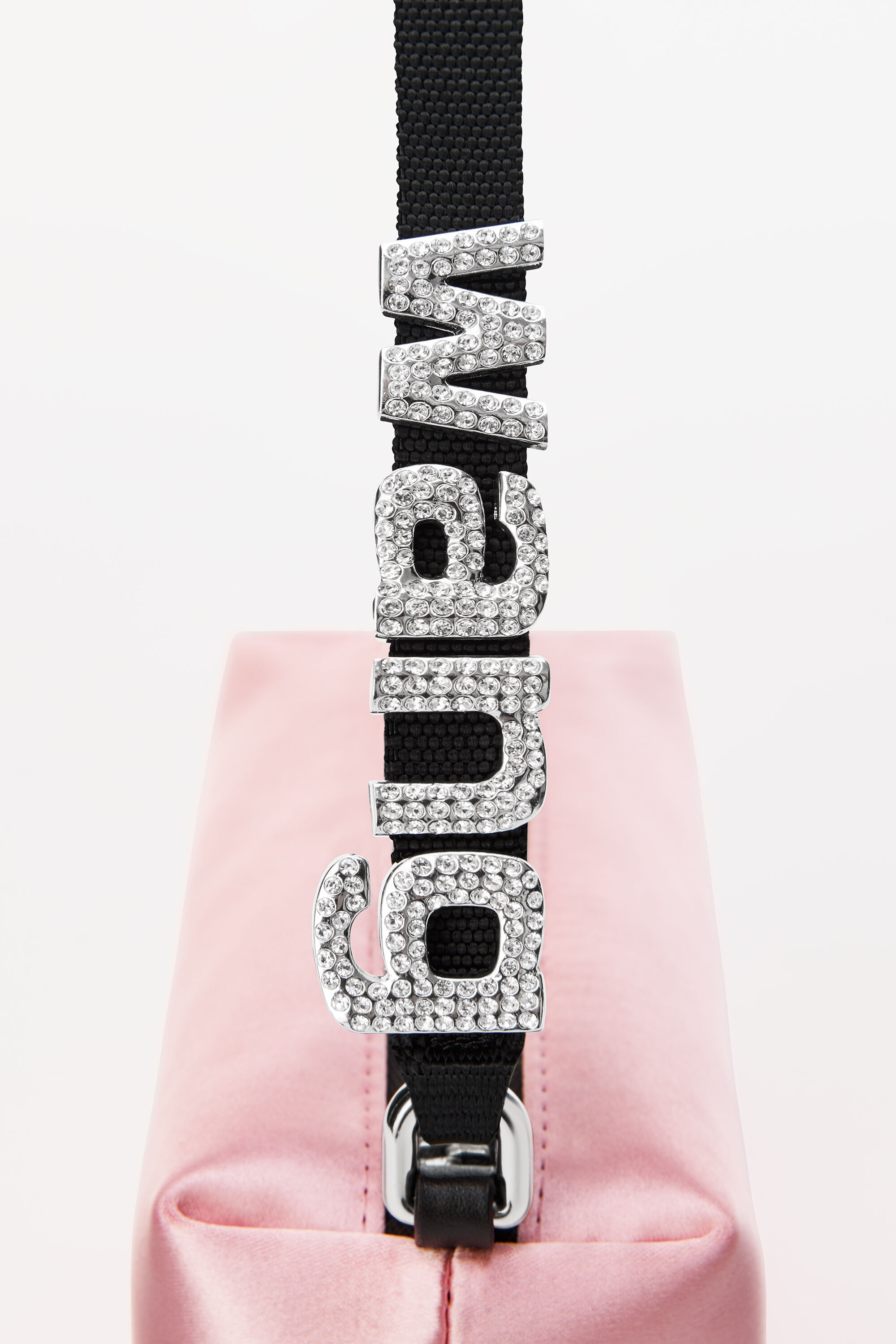 alexander wang heiress satin pouch