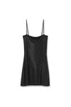 Alexander Wang black 水晶热修迷你连衣裙