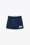 Alexander Wang navy deconstructed athletic mesh skort