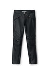 moto slim-leg trouser in lambskin leather