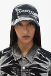 Alexander Wang black acid crush blade logo-embroidered trucker hat in cotton