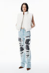 Alexander Wang white white essential puffer vest