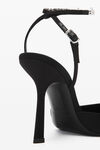 alexander wang delphine 105 徽标粘胶纤维系带鞋 black