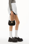 alexander wang w legacy small hobo in leather black
