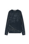 Alexander Wang washed black unisex logo tee in cotton jersey