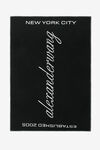 Alexander Wang black/white heritage blanket with script logo