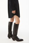 alexander wang 密织棉质露肩连衣裙 black