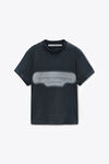 Alexander Wang washed black 反光光环印花徽标 t 恤