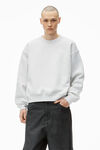 Alexander Wang vintage heather grey 密绒圆领套头衫