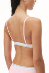 alexander wang 罗纹平纹布三角文胸 light pink