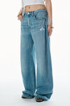 Alexander Wang vintage light indigo regen 5-pocket denim track pant