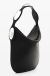 alexander wang 皮革新月包 black