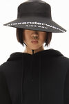 alexander wang hoodie in structured terry black
