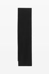 alexander wang logo scarf in soft stretch wool black