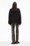 Alexander Wang black 密绒圆领衫